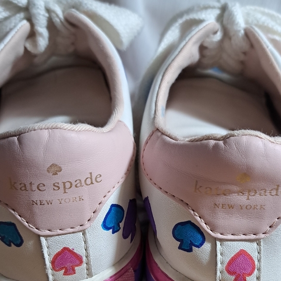 Hand Painted Pink and Green Sneakers - Picture 13 of 14